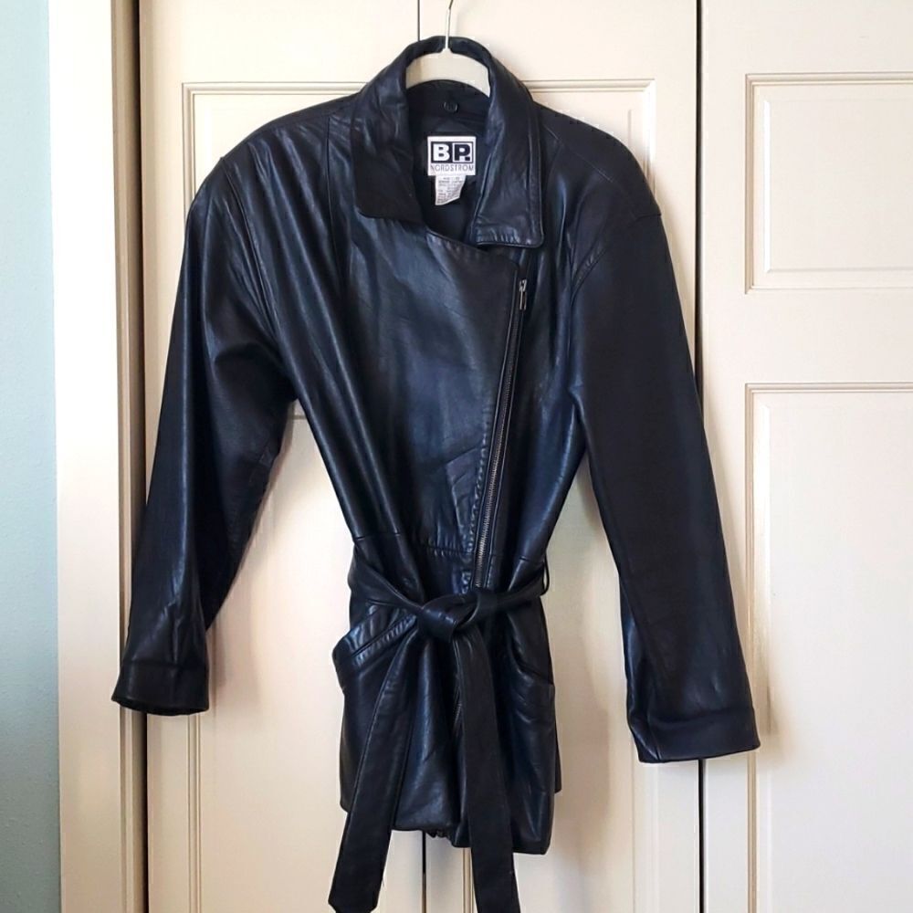 BP Nordstroms Leather Coat, Size S, Calfskin Leather, NWOT!